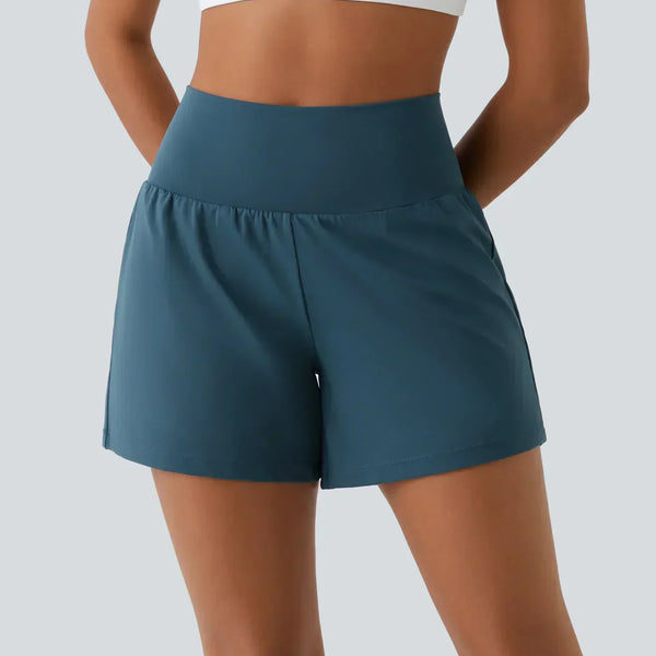 Natalia | Süper Yüksek Bel 2-in-1 Yoga Şortu