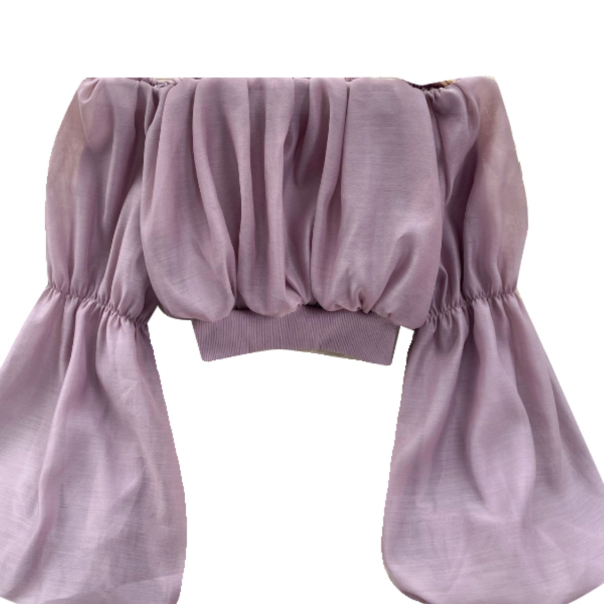 Seksiy Off-shoulder Volanlı Şifon Bluz