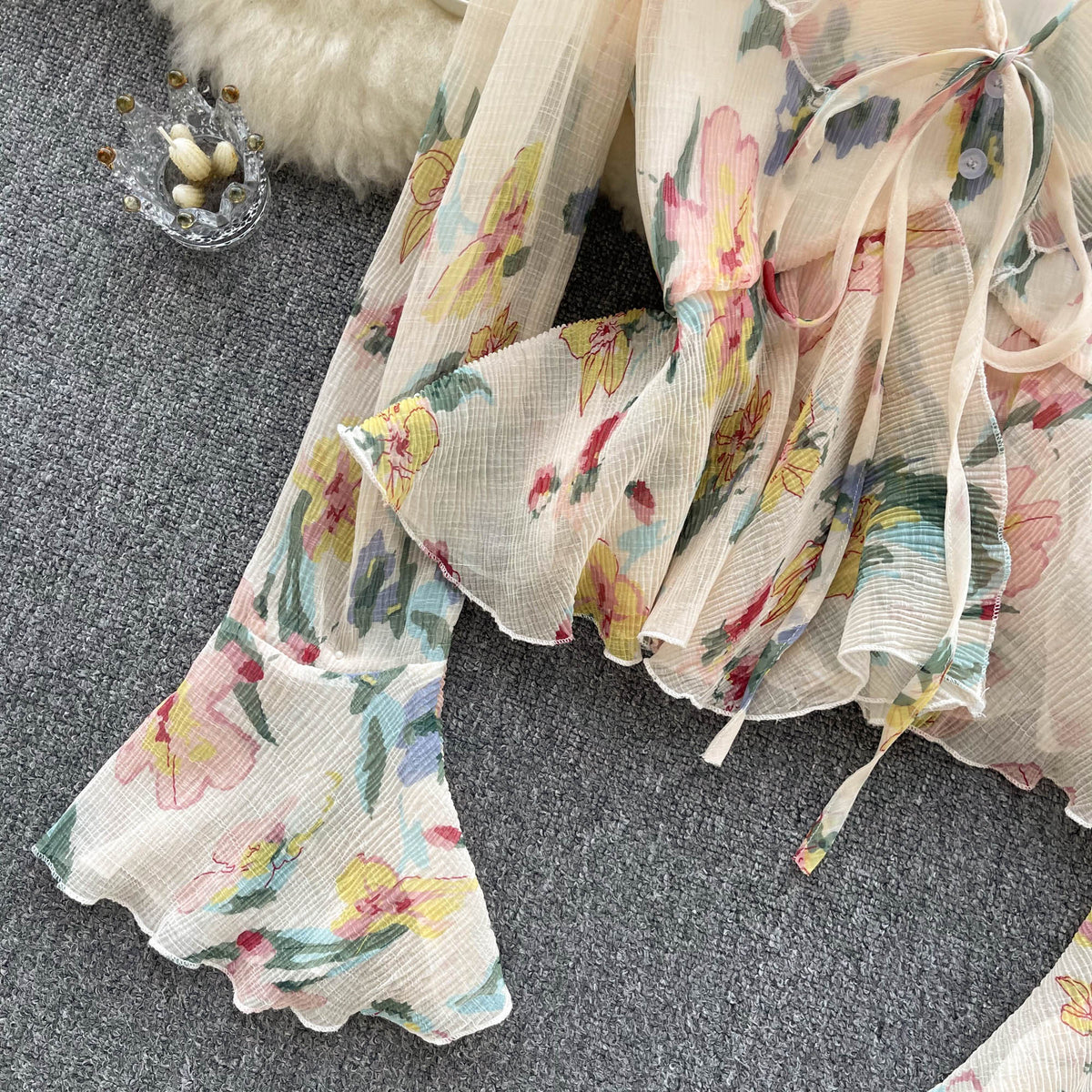 Tatlı Fırfırlı Kol Chiffon Bluz