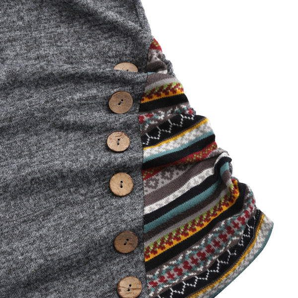 Saymera | Rahat Tribal Kapüşonlu Sweatshirt