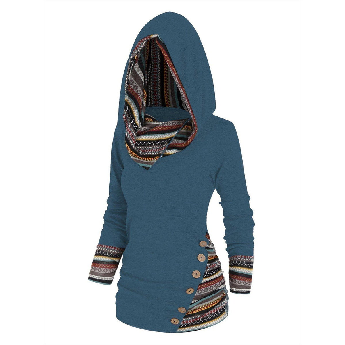 Saymera | Rahat Tribal Kapüşonlu Sweatshirt