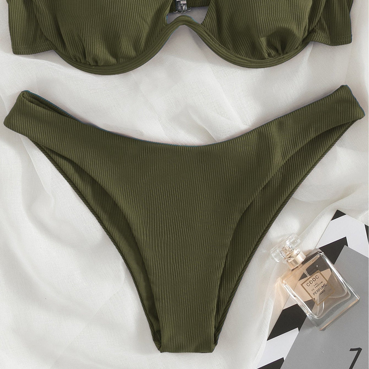 Tek Omuzlu Yarık Bikini