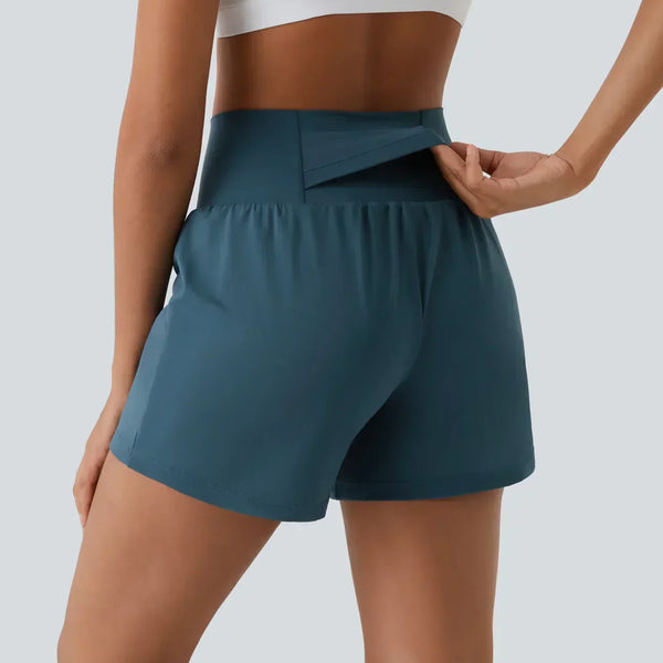 Natalia | Süper Yüksek Bel 2-in-1 Yoga Şortu