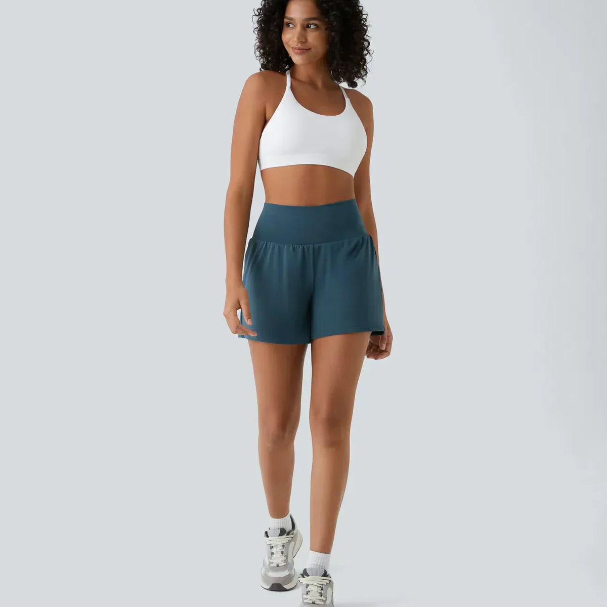 Natalia | Süper Yüksek Bel 2-in-1 Yoga Şortu