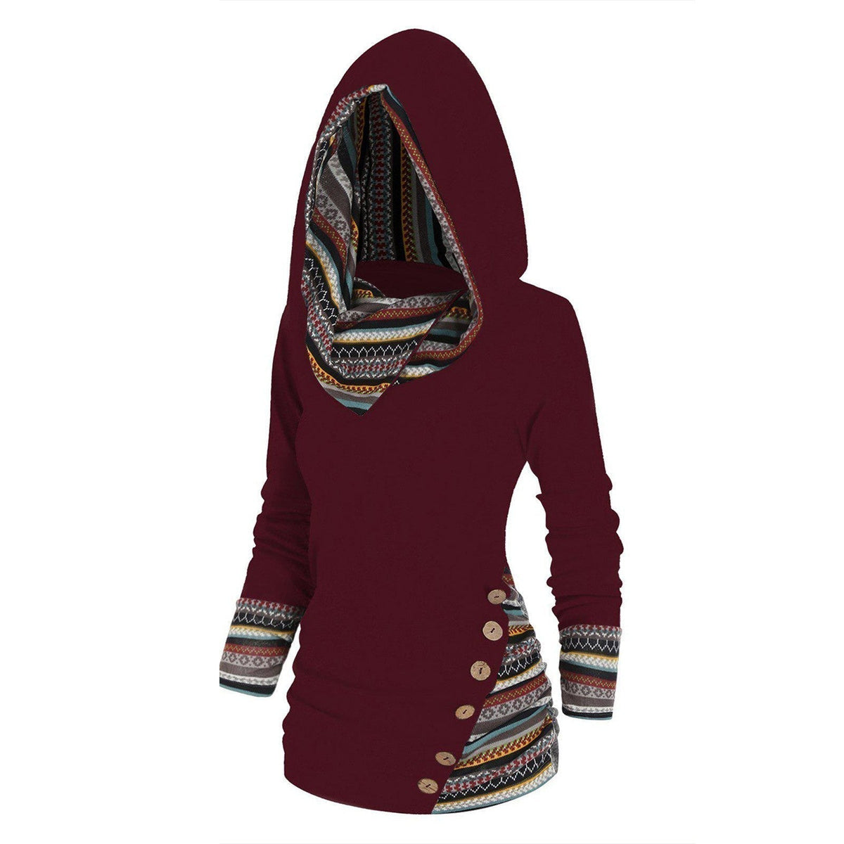 Saymera | Rahat Tribal Kapüşonlu Sweatshirt