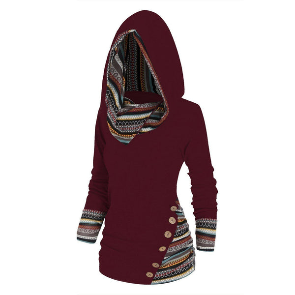 Saymera | Rahat Tribal Kapüşonlu Sweatshirt