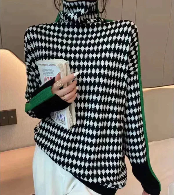 Isabelle Moreau | Yüksek Yaka Desenli Kazak