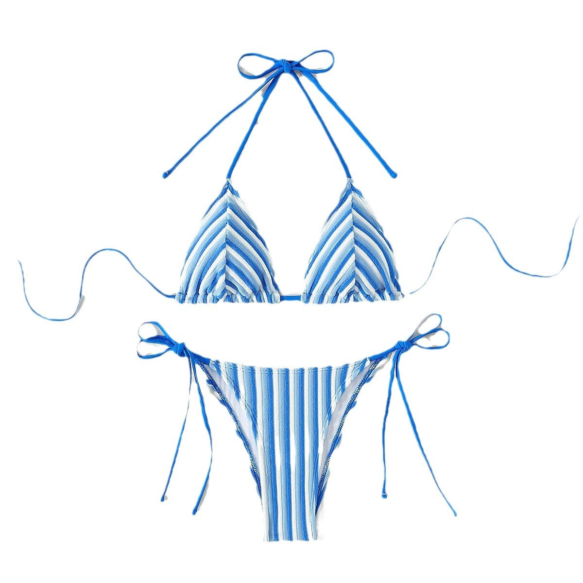 Havlu Kumaş Askılı Kravat Bikini