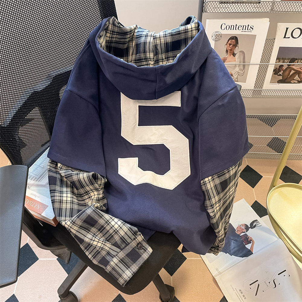 Sahte İki Parça Monogramlı Sweatshirt