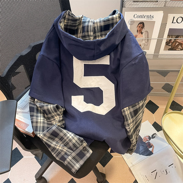 Sahte İki Parça Monogramlı Sweatshirt
