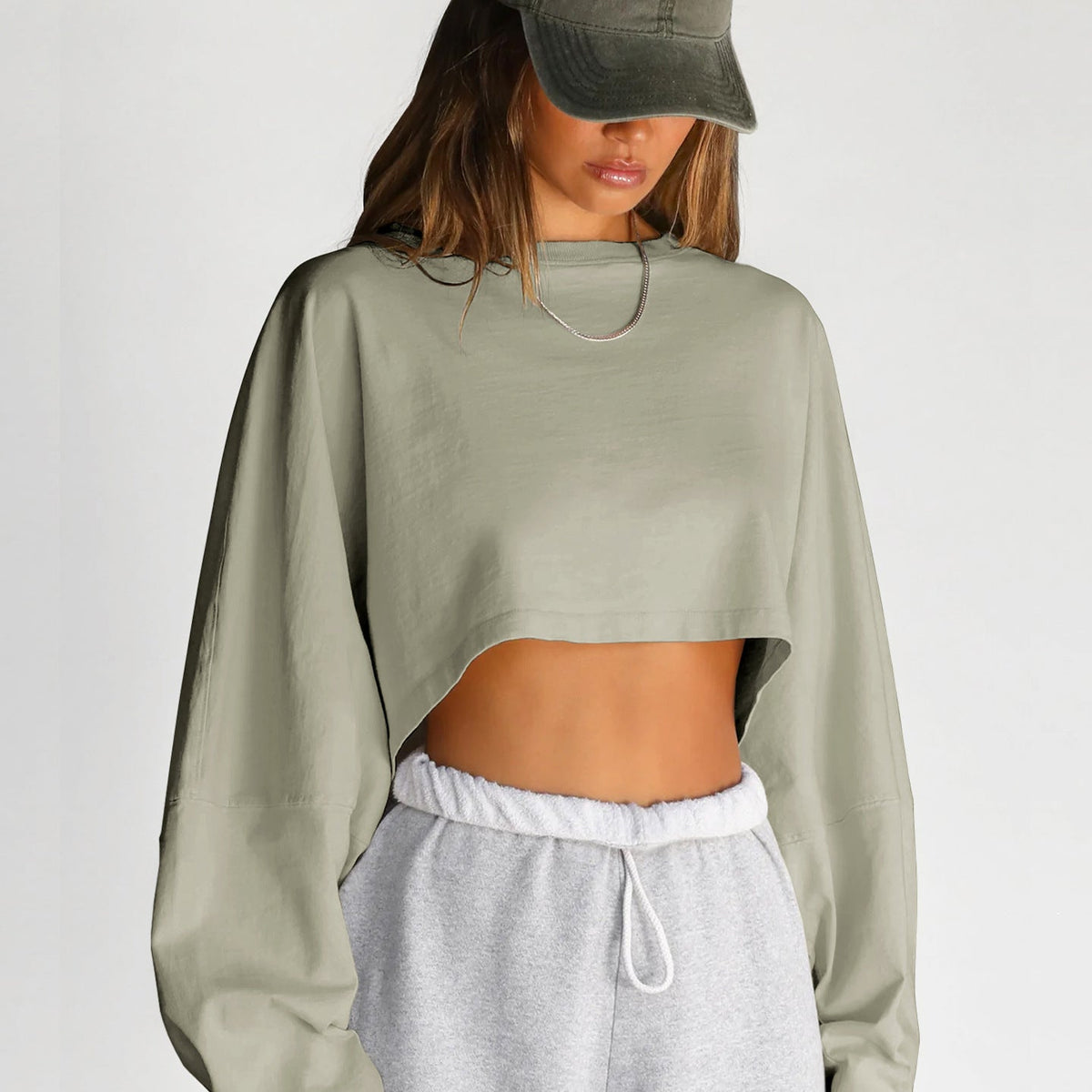 Wenia Crop Oversiz Sweatshirt