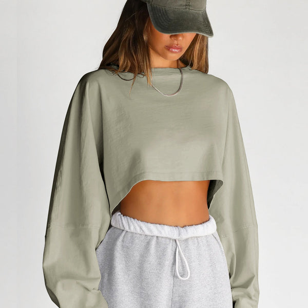 Wenia Crop Oversiz Sweatshirt
