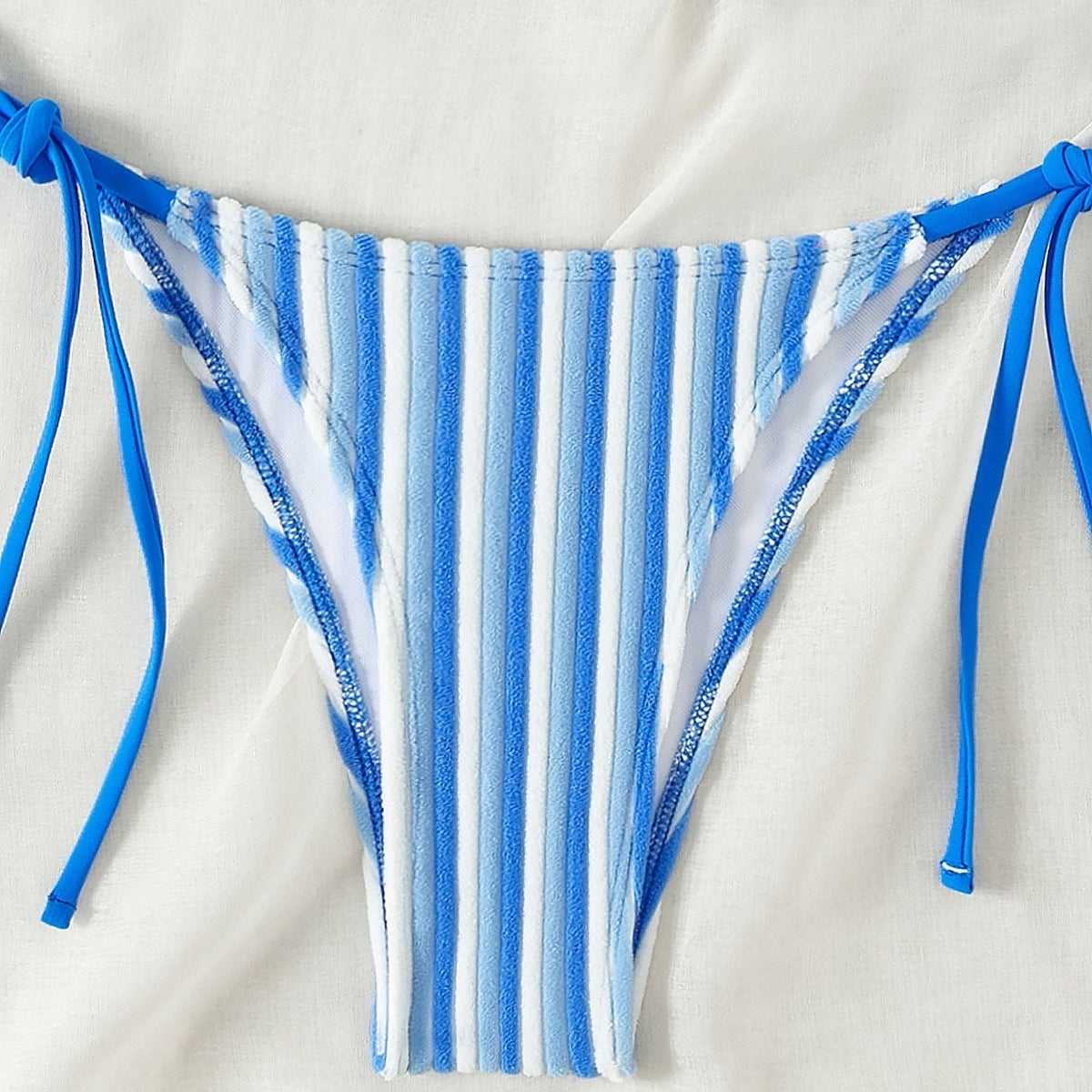 Havlu Kumaş Askılı Kravat Bikini
