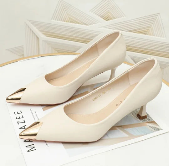 PUMPS835 KADIN TOPUKLU AYAKKABI