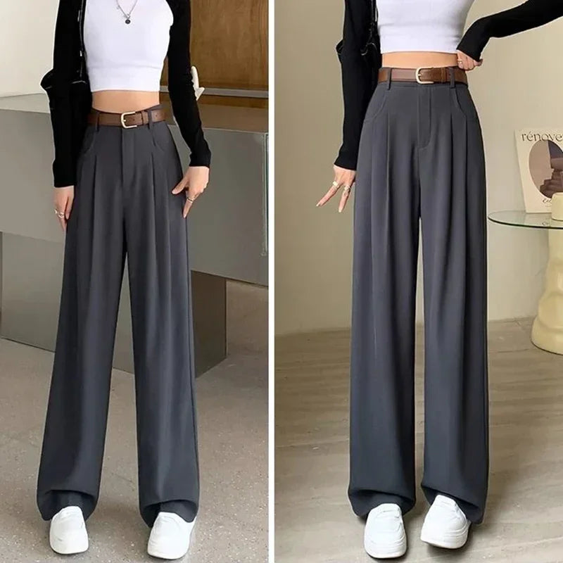 Aimie – Geniş Paça Pantolon – Klasik Yüksek Bel