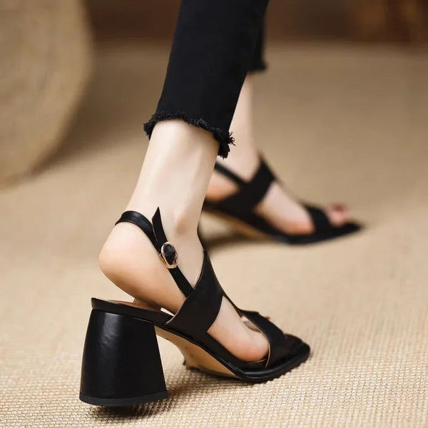 RETRO935 KADIN TOPUKLU SANDALET
