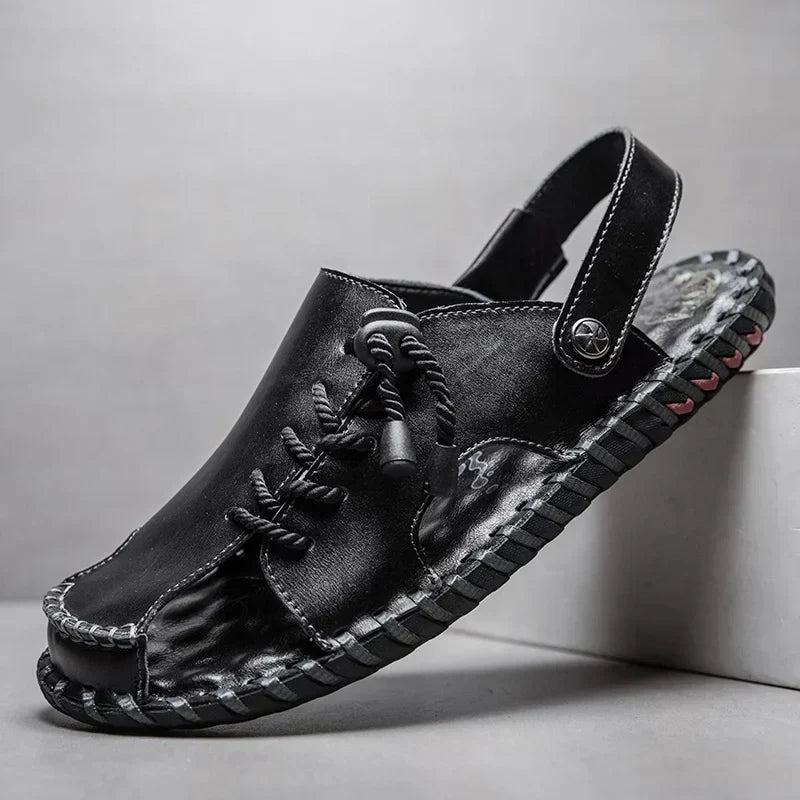 ERKEK MYK74 DERİ SANDALET