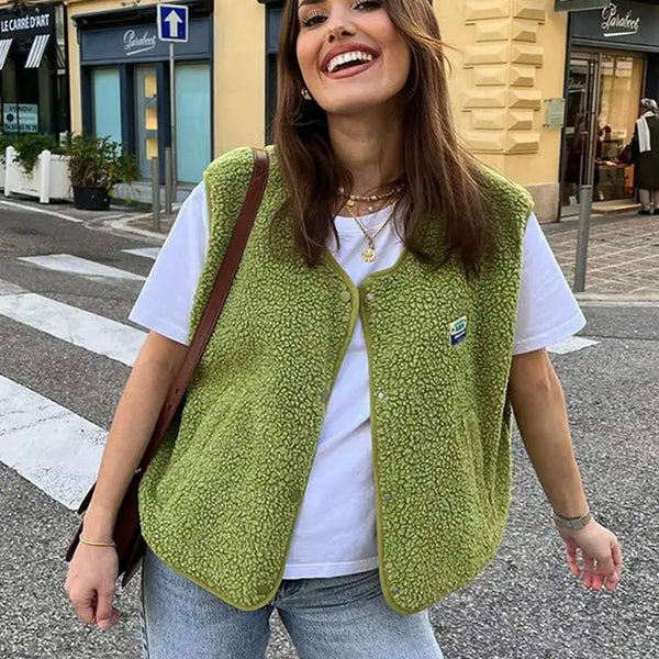 Kadın Koyun Yünü Yelek