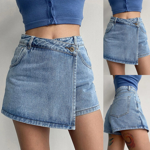 Olivia | Denim Mini Şort-Etek