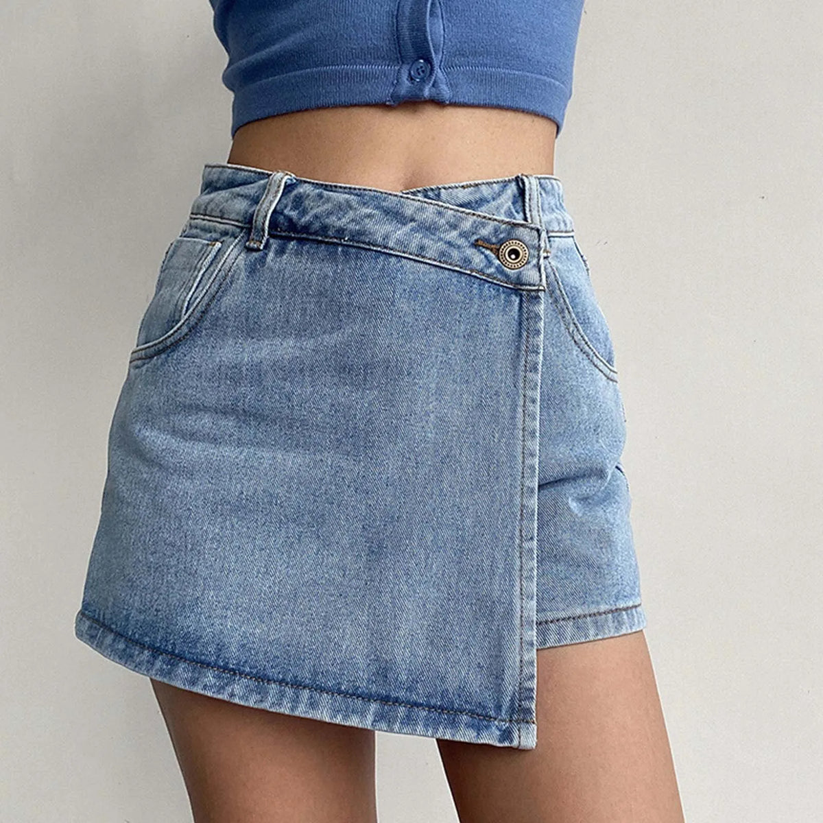 Olivia | Denim Mini Şort-Etek