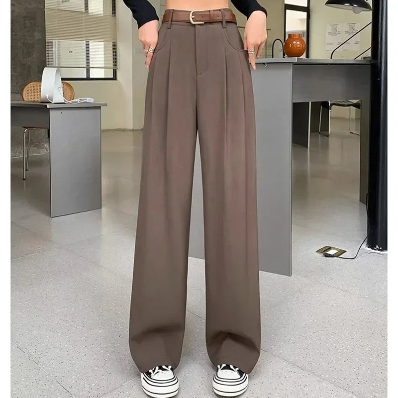 Aimie – Geniş Paça Pantolon – Klasik Yüksek Bel
