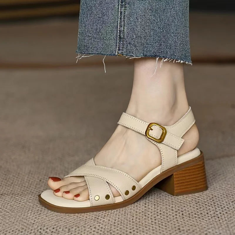 HEELS239 KADIN TOPUKLU SANDALET
