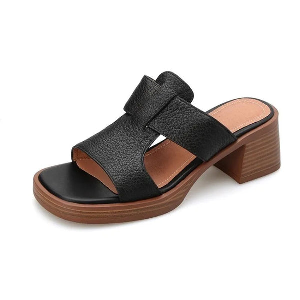 TUC235 KADIN TOPUKLU SANDALET
