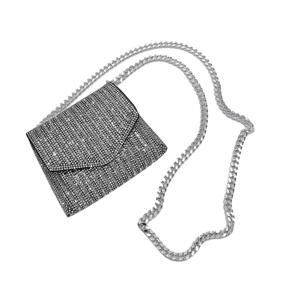 Bellachicha Glamourlu Akşam Clutch'u - Akşam Yemekleri, Partiler ve Düğünler İçin Parlak Kadın Çantası