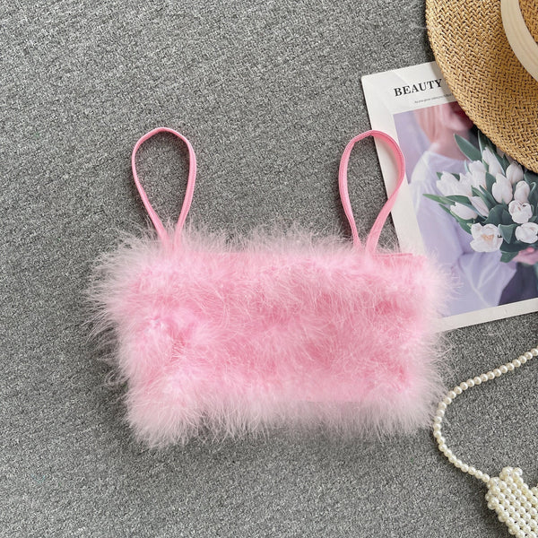 Puffy Crop Şık Bluz