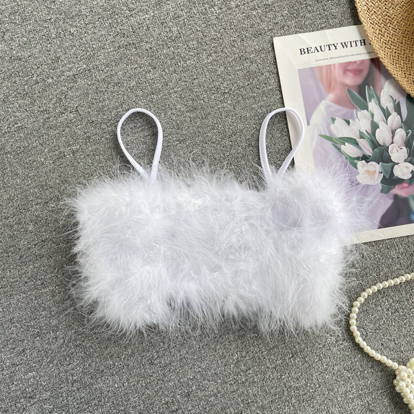 Puffy Crop Şık Bluz