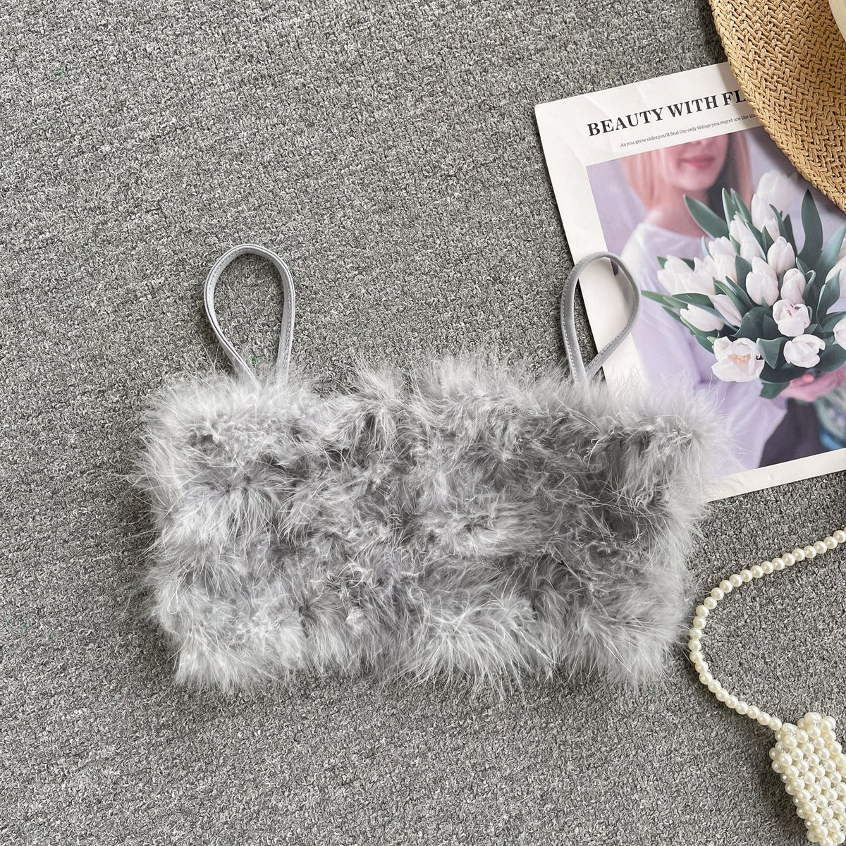 Puffy Crop Şık Bluz