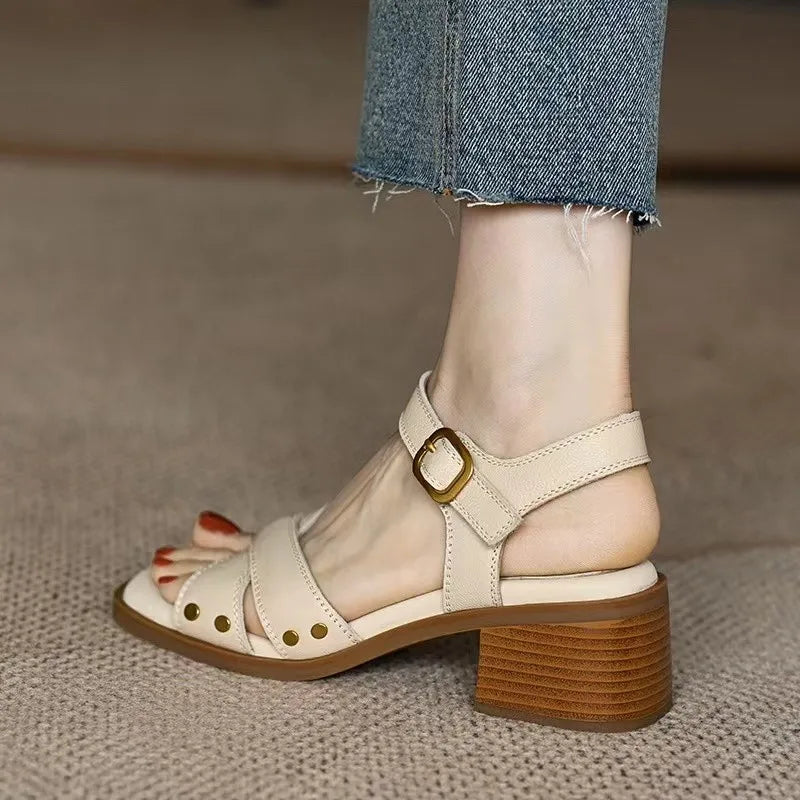HEELS239 KADIN TOPUKLU SANDALET