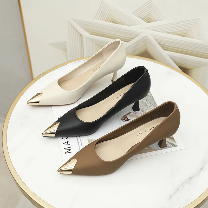 PUMPS835 KADIN TOPUKLU AYAKKABI
