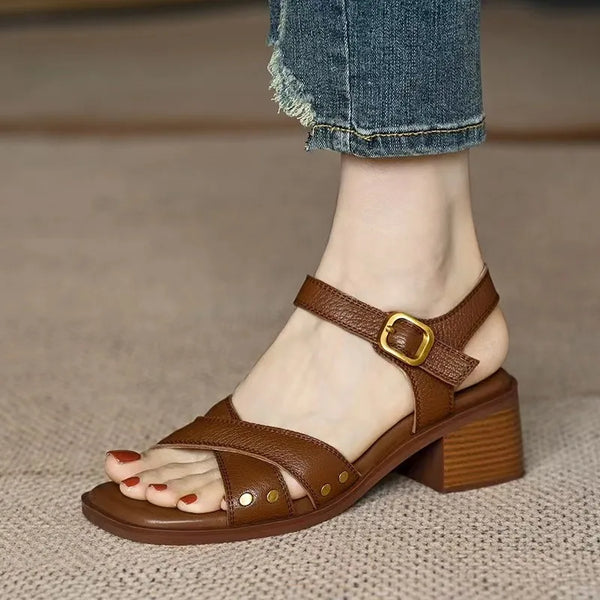 HEELS239 KADIN TOPUKLU SANDALET