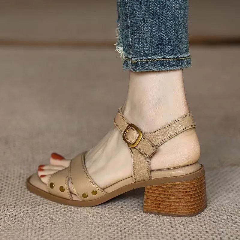 HEELS239 KADIN TOPUKLU SANDALET