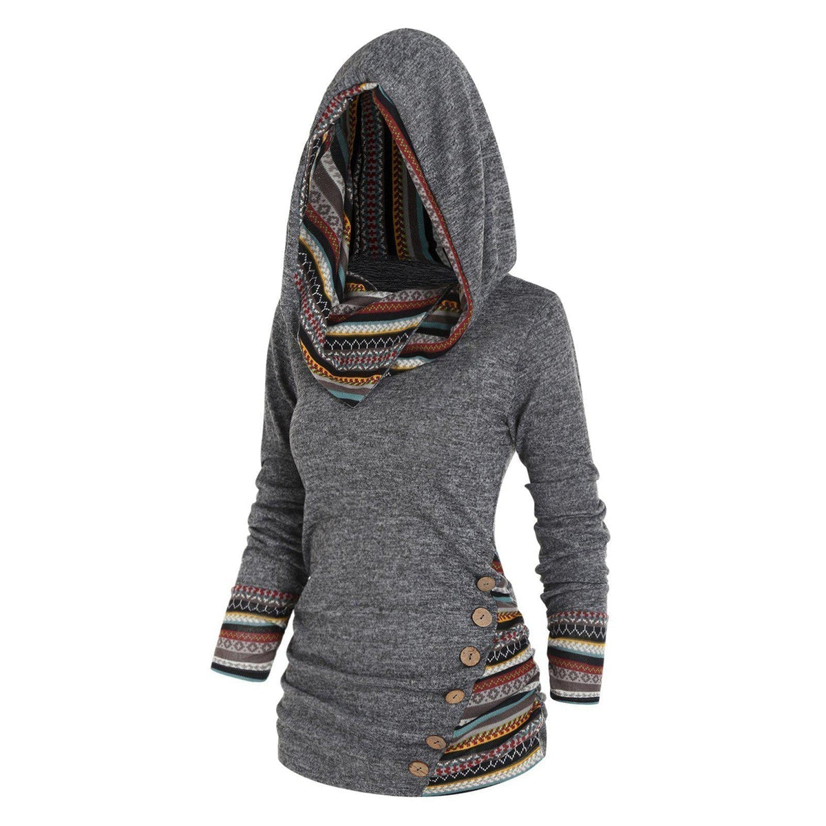 Saymera | Rahat Tribal Kapüşonlu Sweatshirt