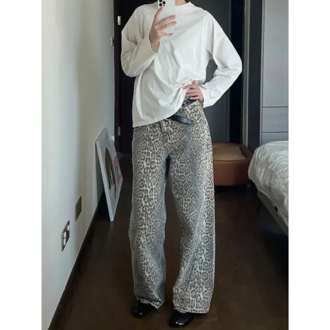 Mariana | Kadın Leopar Jean