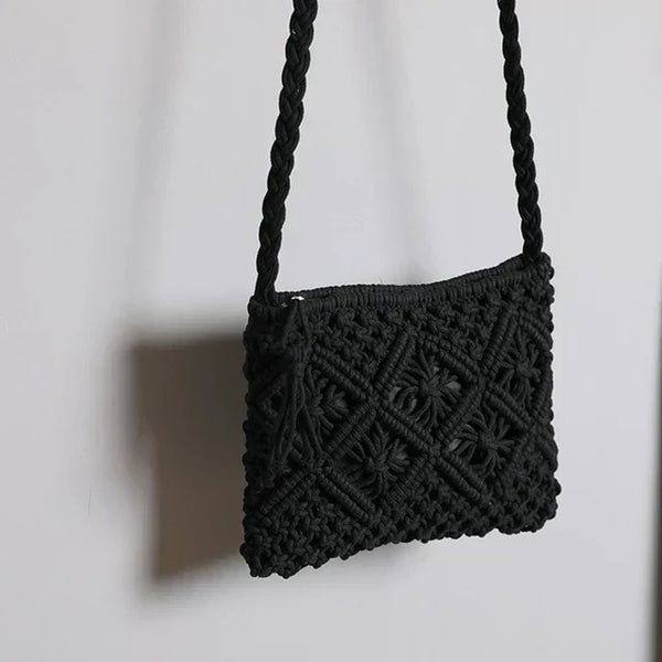 Bellachicha – Kadınlar için Dokuma Hasır Boho Omuz Çantası