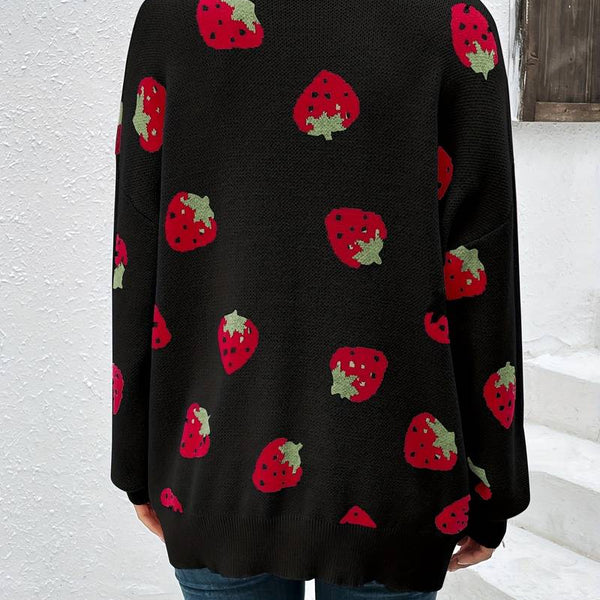 Liora – Açık önlü şık çilek cardigan, bahar için