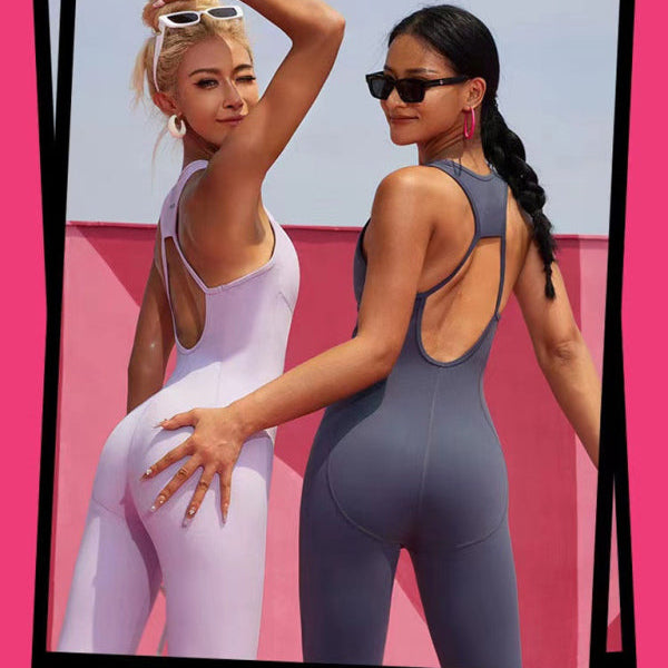 Kadın Jumpsuit, Delikli, Darbelere Dayanıklı Güzellik Sırtı