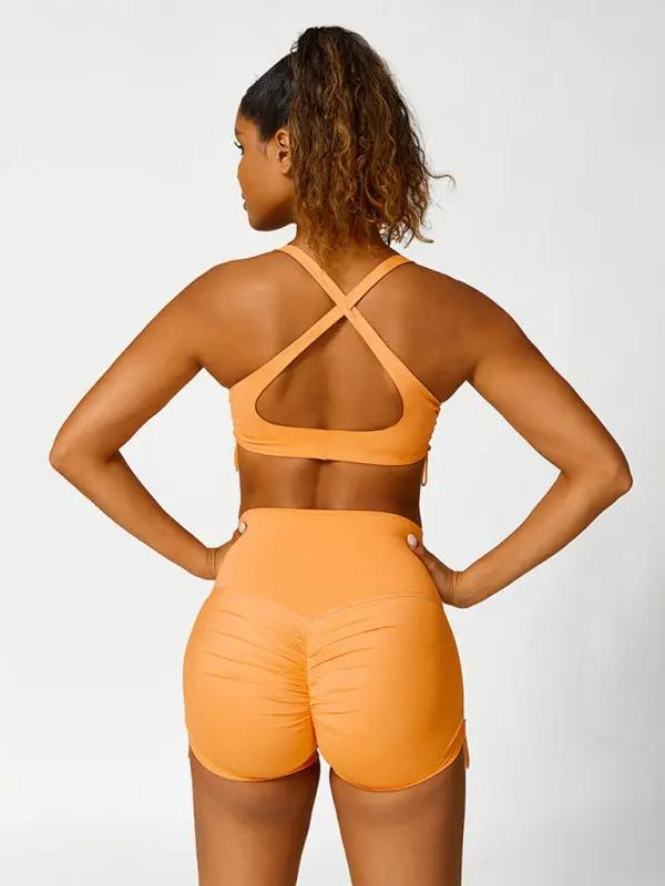 Yeni Kordonlu Yoga Pantolonu, Nefes Alabilir, Düz Renk, Koşu Pantolonu