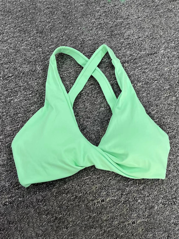 Dışarıda koşmak için uygun, hızlı kuruyan spor yoga sütyeni, çapraz sırt fitness iç giyimi