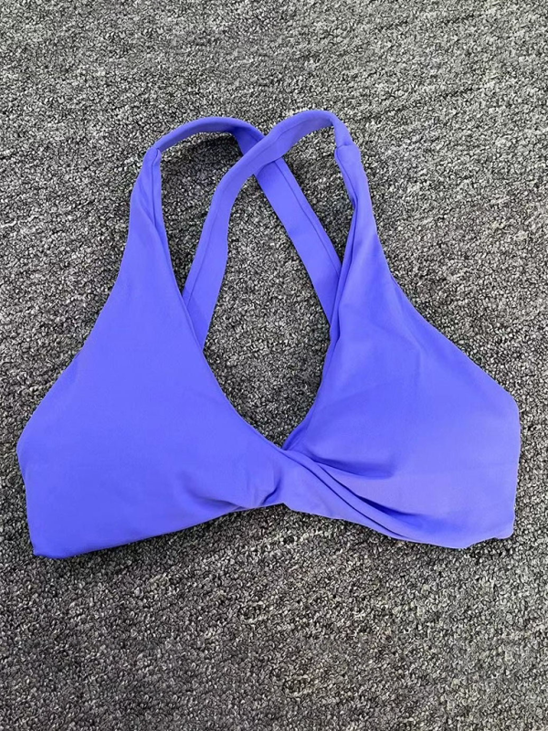 Dışarıda koşmak için uygun, hızlı kuruyan spor yoga sütyeni, çapraz sırt fitness iç giyimi