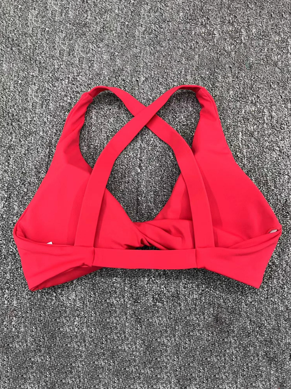 Dışarıda koşmak için uygun, hızlı kuruyan spor yoga sütyeni, çapraz sırt fitness iç giyimi
