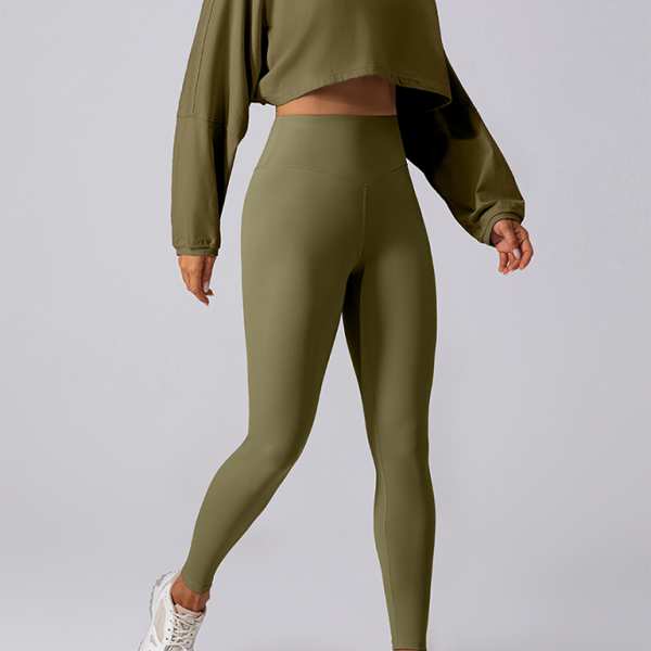 Yuvarlak Yaka Sweatshirt T-Shirt Spor Kısa Temel Tişört Yoga Koşu Rahat Uzun Kollu Tişört