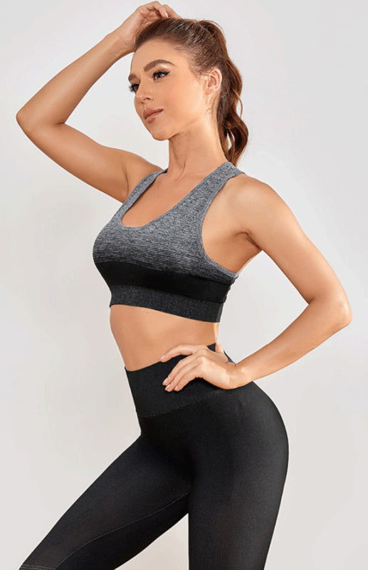 Dikişsiz, nefes alabilen, nem emici kadınlar için BH-Yoga Seti