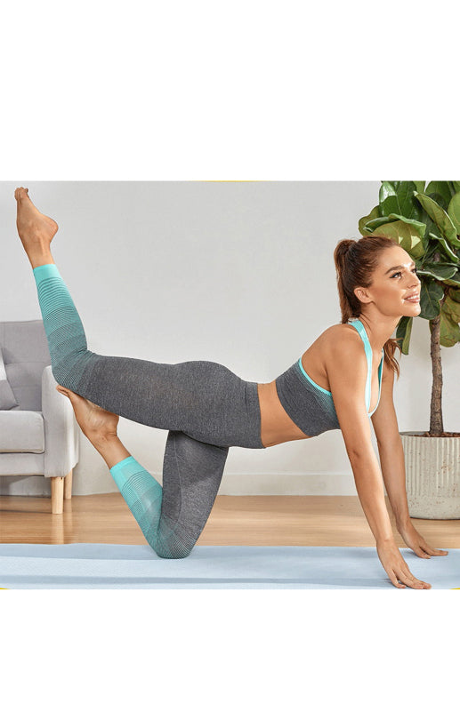 Dikişsiz, nefes alabilen, nem emici kadınlar için BH-Yoga Seti