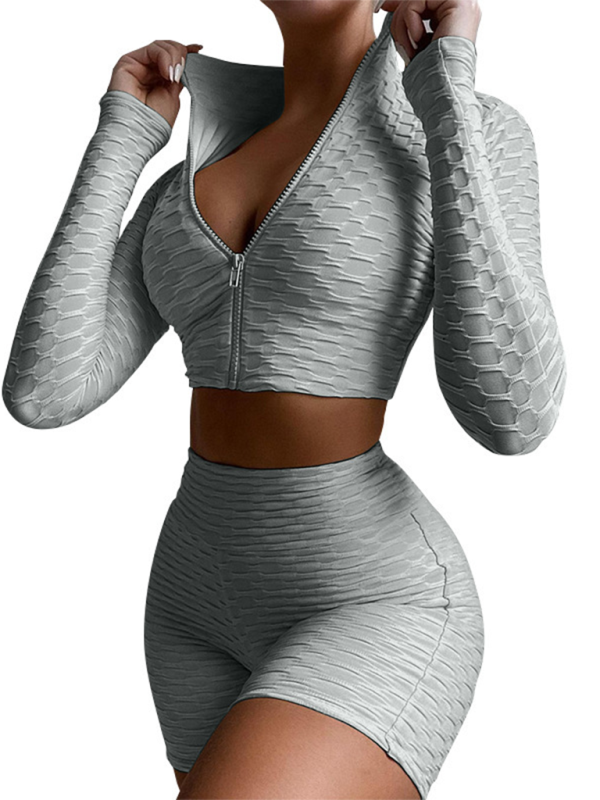 Kadınlar için Dayanıklı Yapı Kumaşından Athleisure Takımları