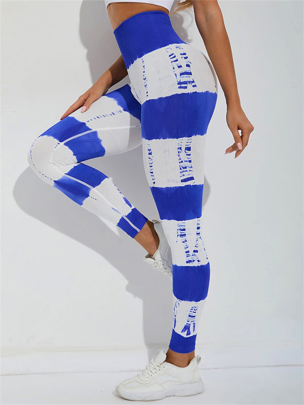 Yüksek Bel Kadın Batik Pantolon, Antrenman, Spor, Yoga, Fitness