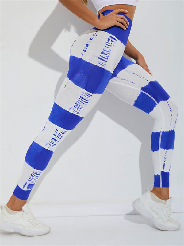 Yüksek Bel Kadın Batik Pantolon, Antrenman, Spor, Yoga, Fitness